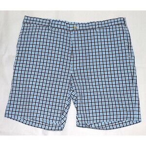 Peter Millar Featherweight Men's Flat Front Check Seersucker Golf Shorts Size 40